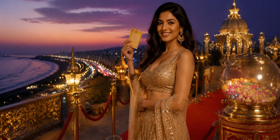 Lottery ticket purchase by a woman at Chennai Marina Beach during IPL match